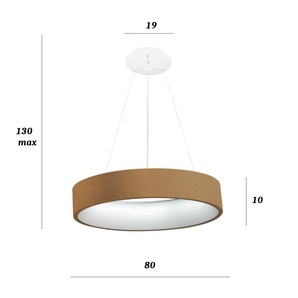 Lampadario Promoingross AURORA S80 MC RAME OPACO CCT