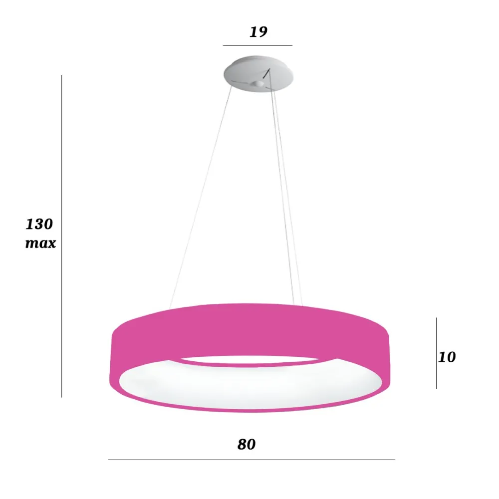 Promoingross Kronleuchter AURORA S80 MA MAGENTA CCT