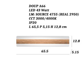 Promoingross DOUP A66 RF LED CCT Wandleuchte