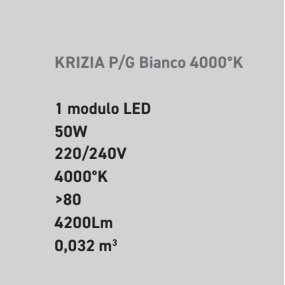 Gea Luce LED-Deckenleuchte KRIZIA PG 50W 3000K 4000K