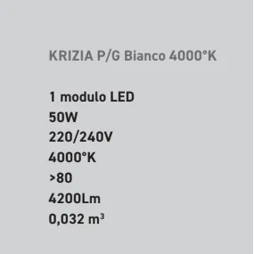 Gea Luce Plafón LED KRIZIA PG 50W 3000K 4000K