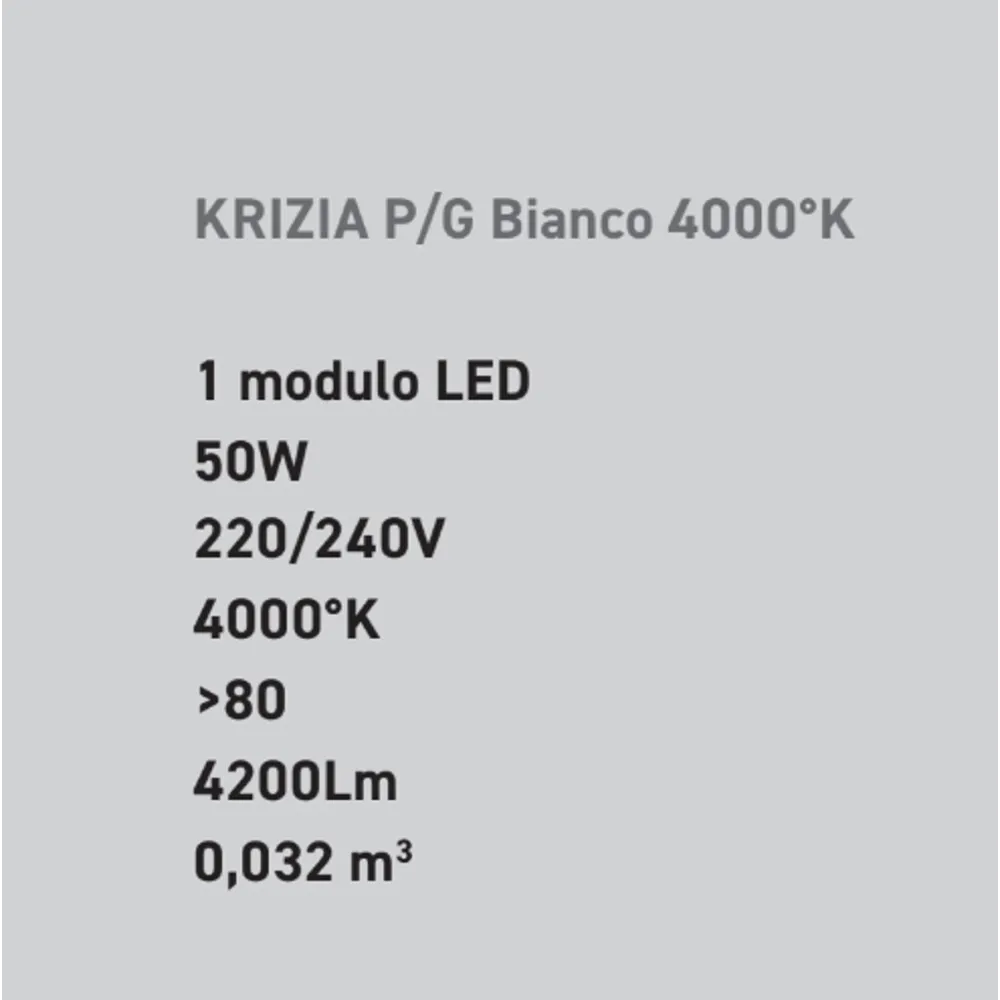 Gea Luce Plafón LED KRIZIA PG 50W 3000K 4000K