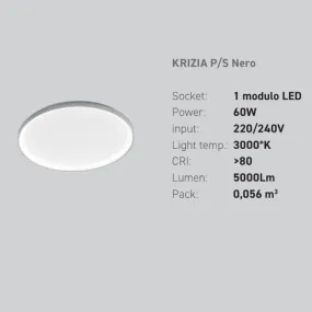 Plafonnier LED Gea Luce KRIZIA PS 60W 3000K