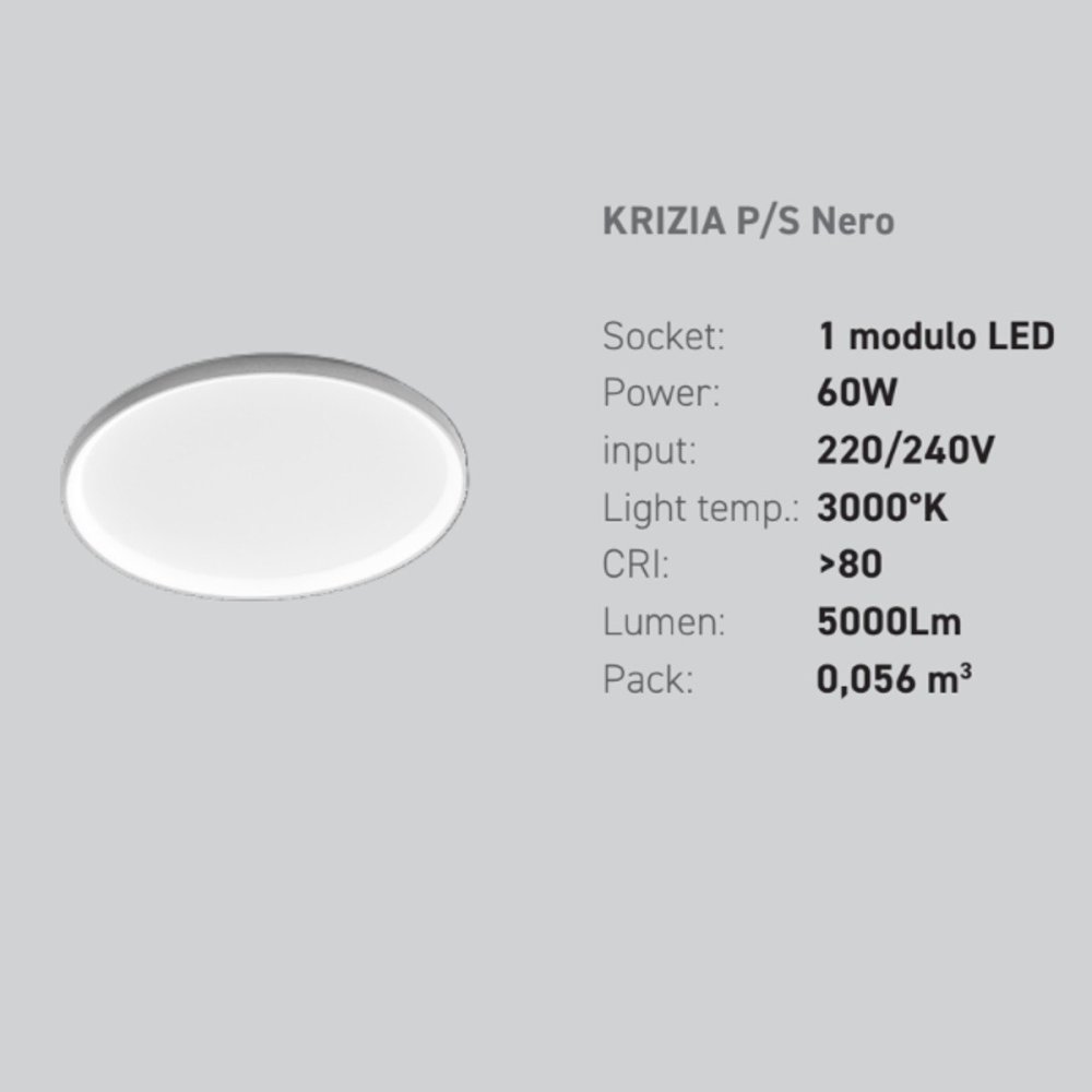 Plafoniera Krizia PS Gea Luce