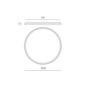 Gea Luce lámpara de techo LED KRIZIA PX B 80W 3000°K 4000°K