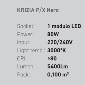 Gea Luce KRIZIA PX N plafonnier LED 80W 3000°K