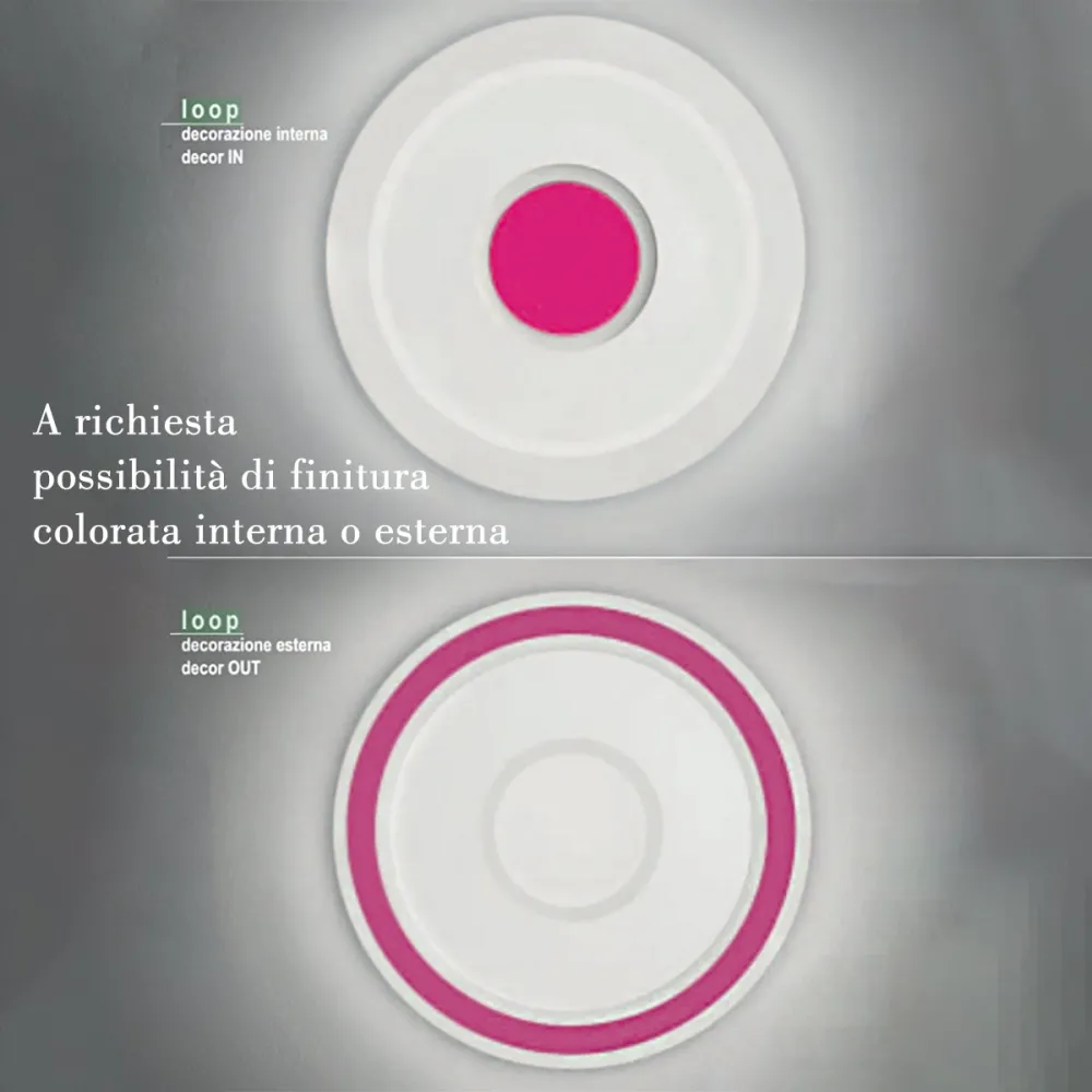 Plafoniera moderna Promoingross LOOP T WH