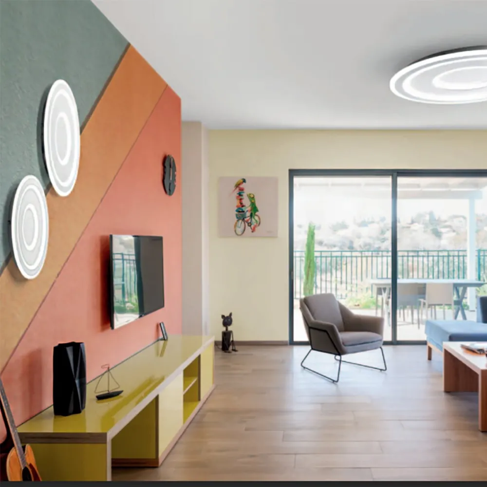 Promoingross LOOP T WH moderne Deckenleuchte