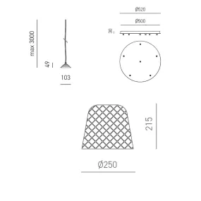 Lustre led Gea luce ALICE S6