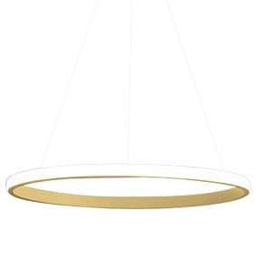 Lámpara de araña clásica Gea Luce IOLE S1 ORO 28W LED