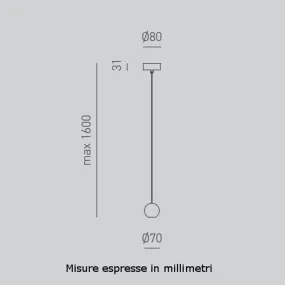 Lustre moderne Gea Luce GUYA S1 LED blanc