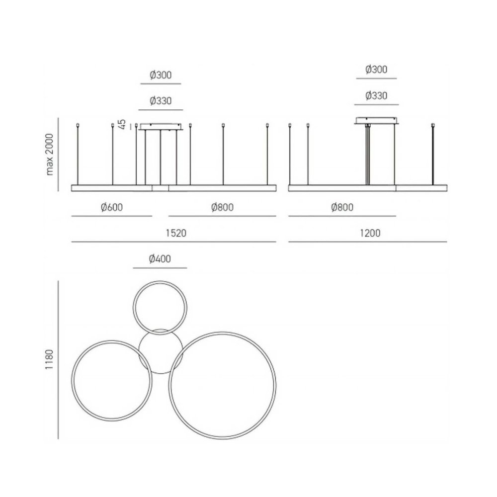 Sospensione CRISEIDE S3D N Gea Luce