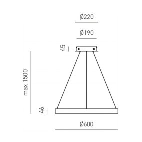 Moderner Kronleuchter Gea Luce CRISEIDE SP N LED