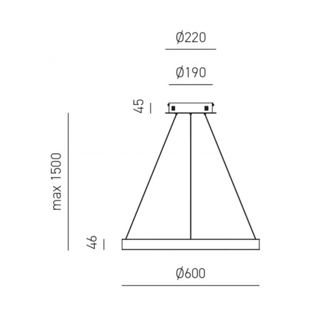 Lámpara de araña moderna Gea Luce CRISEIDE SP N LED