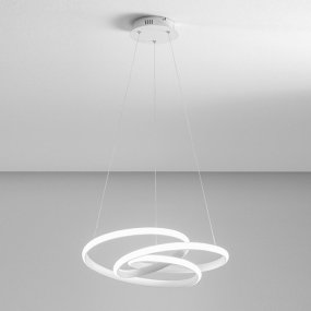 Lampadario moderno Gea Luce DIVA SS B LED alluminio lampada sospensione
