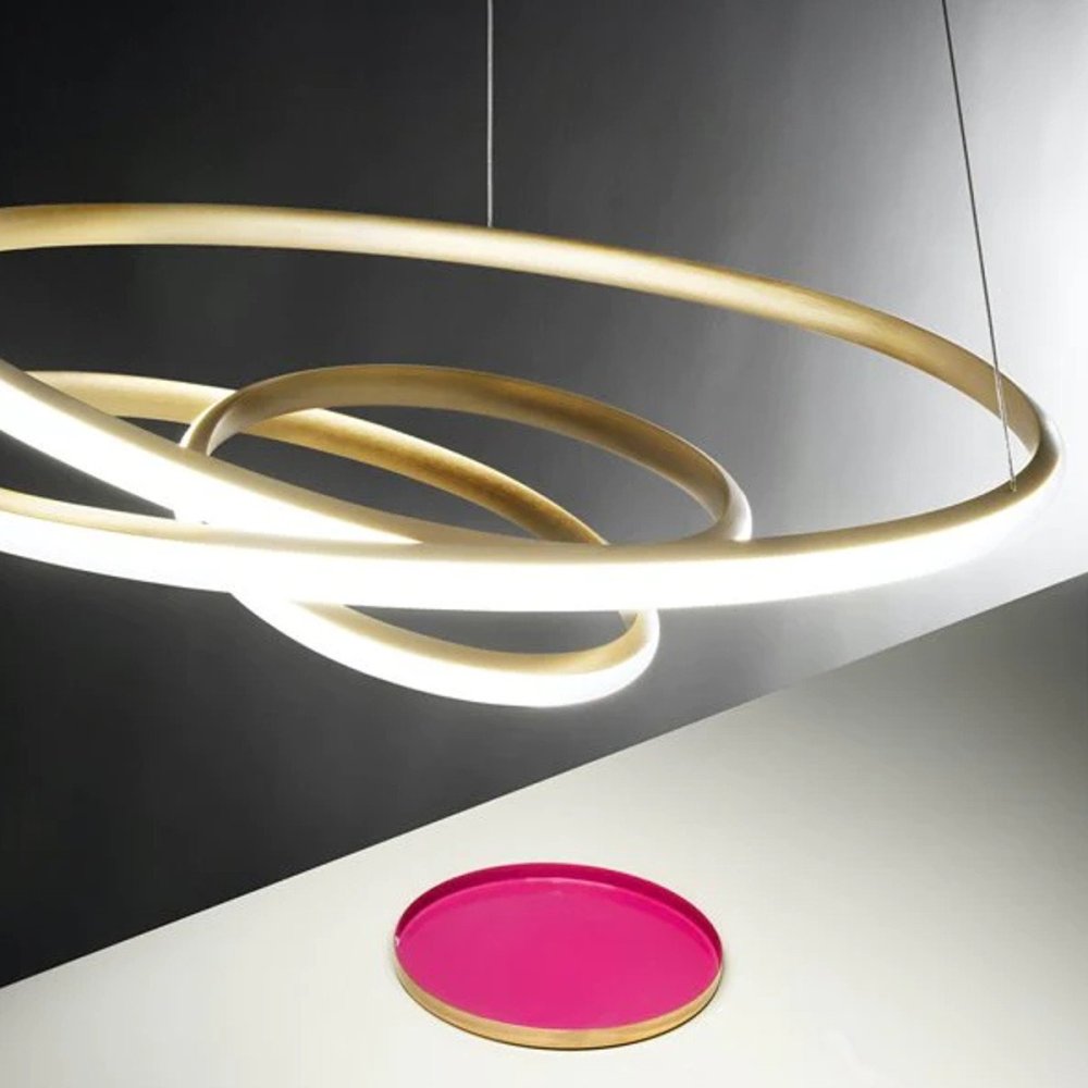 Lampadario classico Gea Luce DIVA SS O LED alluminio lampada soffitto