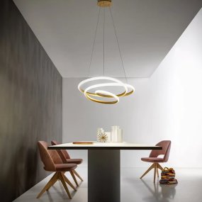 Lampadario classico Gea Luce DIVA SS O LED alluminio lampada soffitto