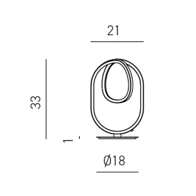 Pantalla moderna Gea Luce DIVA L T LED