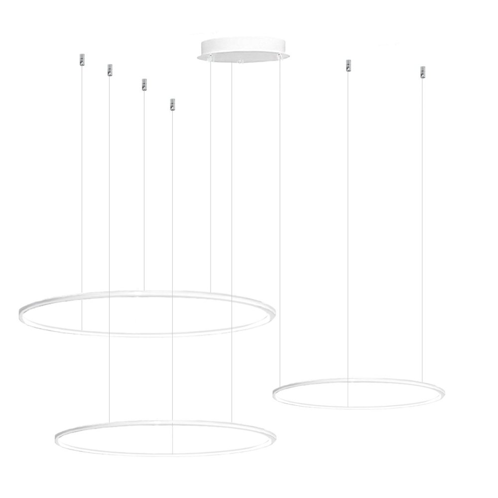 Lampadario moderno Gea Led ERIKA S3D LED alluminio silicone lampada sospensione