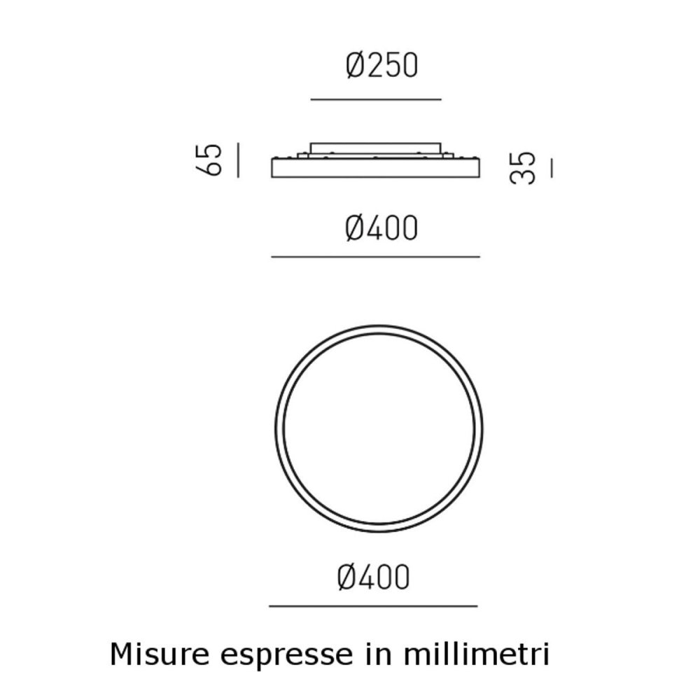 Moderne Deckenleuchte Gea Luce AELA PP B LED