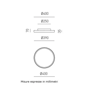 Moderne Deckenleuchte Gea Luce ACELIA PP B LED