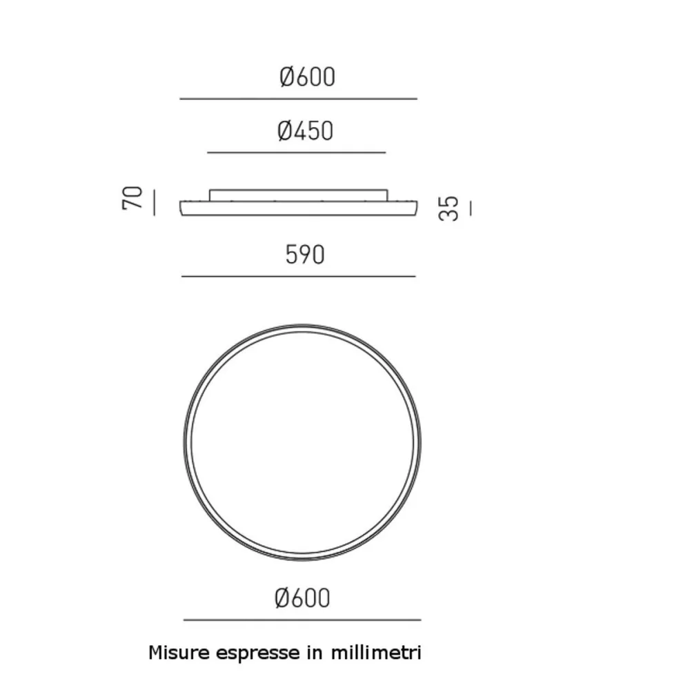 Moderne Deckenleuchte Gea Luce ACELIA PG B LED