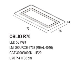 Promoingross OBLIO R70 LED...