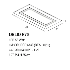 Promoingross OBLIO R70 LED...