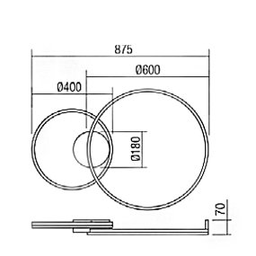 Redo Group ORBIT Plafonnier LED moderne dimmable