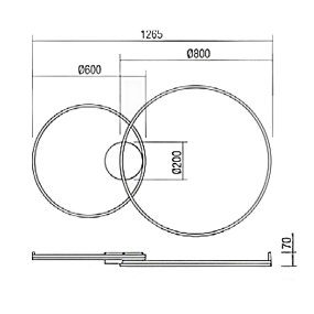 Plafoniera classica Redo Group ORBIT 01 3366 LED