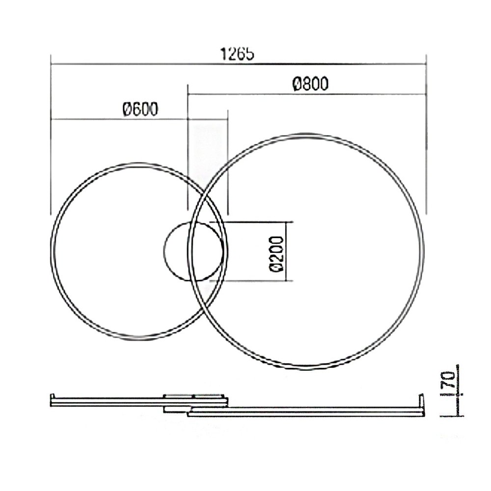 Klassische Deckenleuchte Redo Group ORBIT LED CCT dimmbar