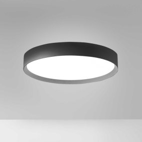 Plafoniera moderna Gea Luce AVA PM N LED alluminio metacrilato lampada soffitto