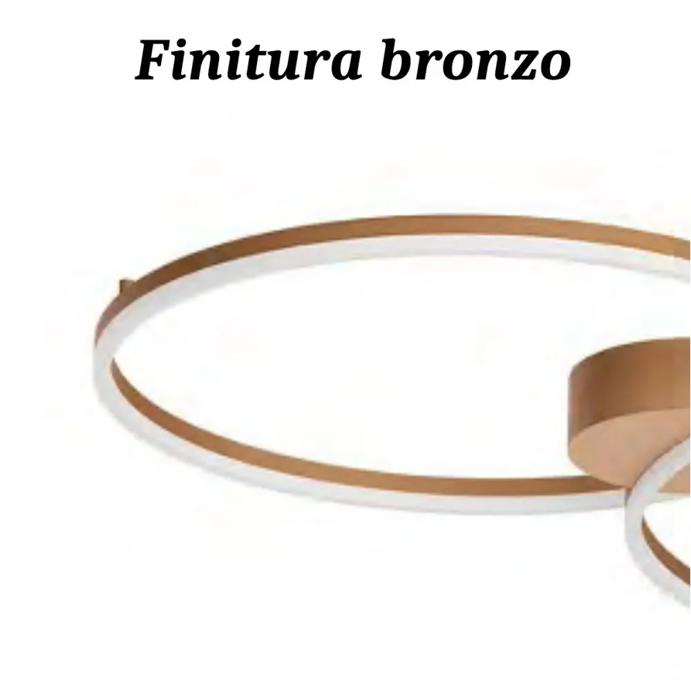 Plafonnier classique LED ORBIT 80+60 CCT de Redo Group