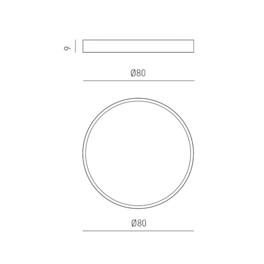 Lámpara de techo moderna Gea Luce AVA PG N LED