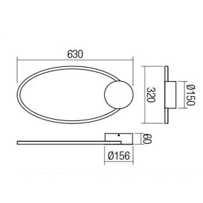 Applique ultramoderno Redo Group LEO 01-3295