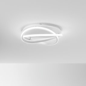 Plafoniera moderna Gea Luce ATIA PP B LED alluminio silicone lampada soffitto