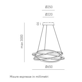 Gea Luce ATIA SP N lámpara de araña LED moderna