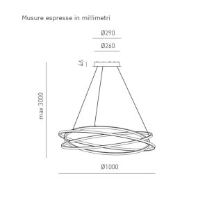 Gea Luce ATIA SG B lámpara de araña LED moderna