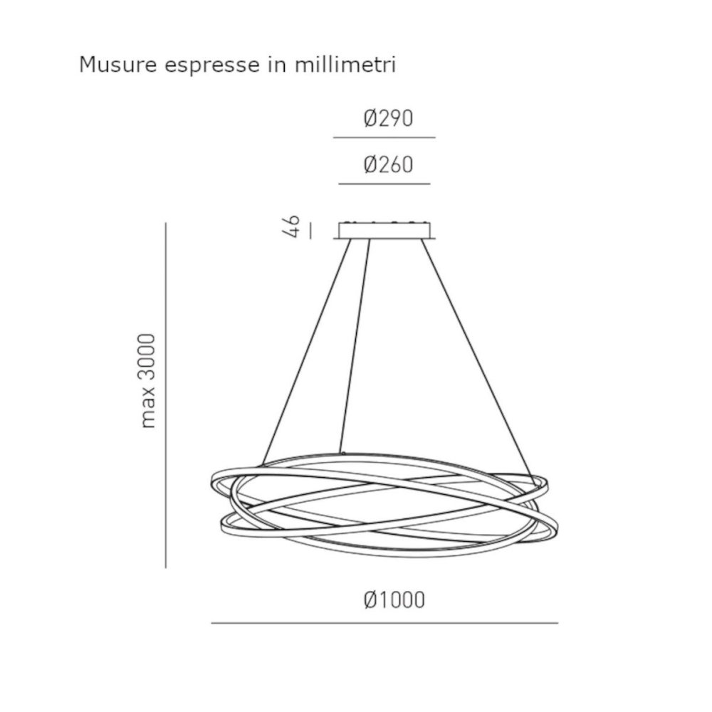 Gea Luce ATIA SG B lámpara de araña LED moderna