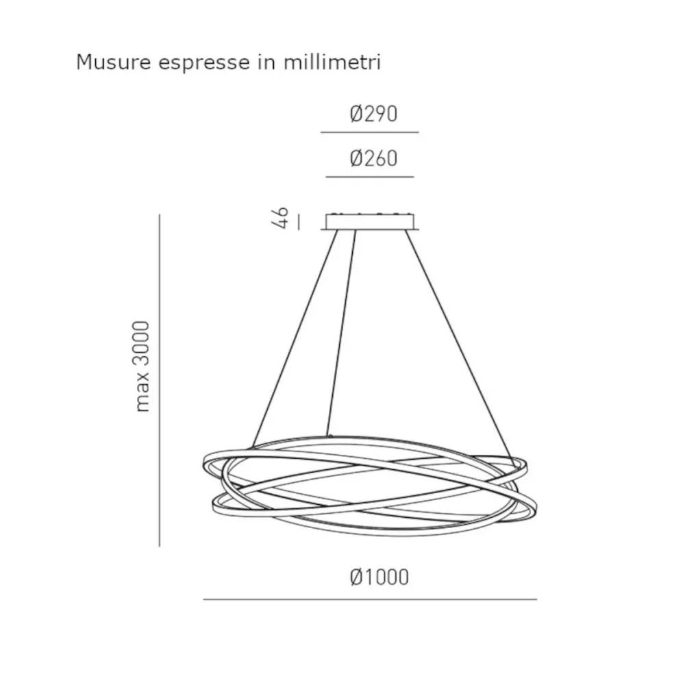 Gea Luce ATIA SG B lámpara de araña LED moderna