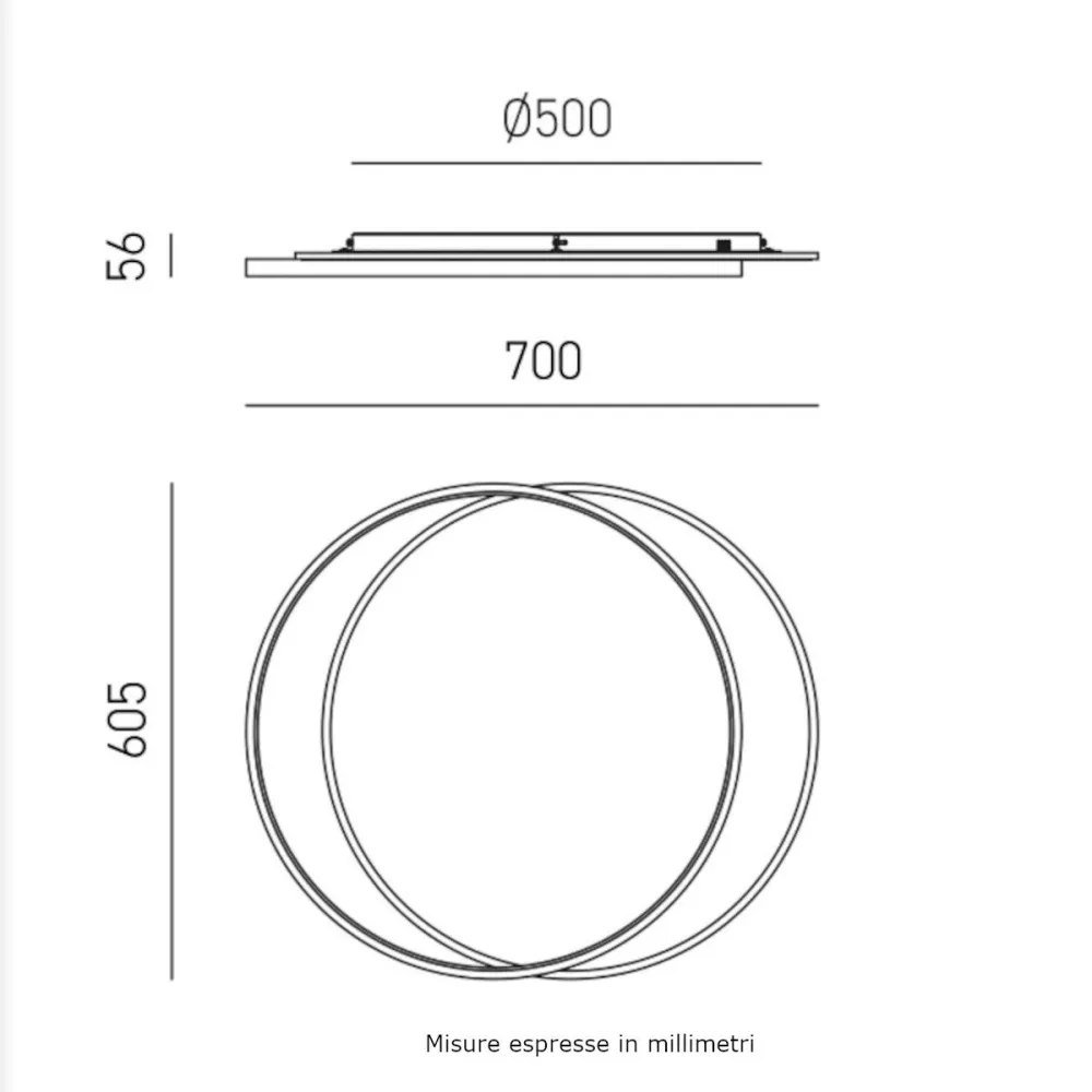 Gea Luce CHRISTINE PS plafonnier LED en aluminium