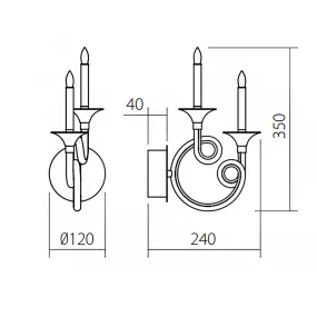 Aplique clásico grupo Redo...