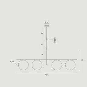 Lámpara de araña clásica Miloox JUGEN 1744 68 E27 LED