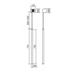 Moderne Wandleuchte Redo-Gruppe SWING 01-3303