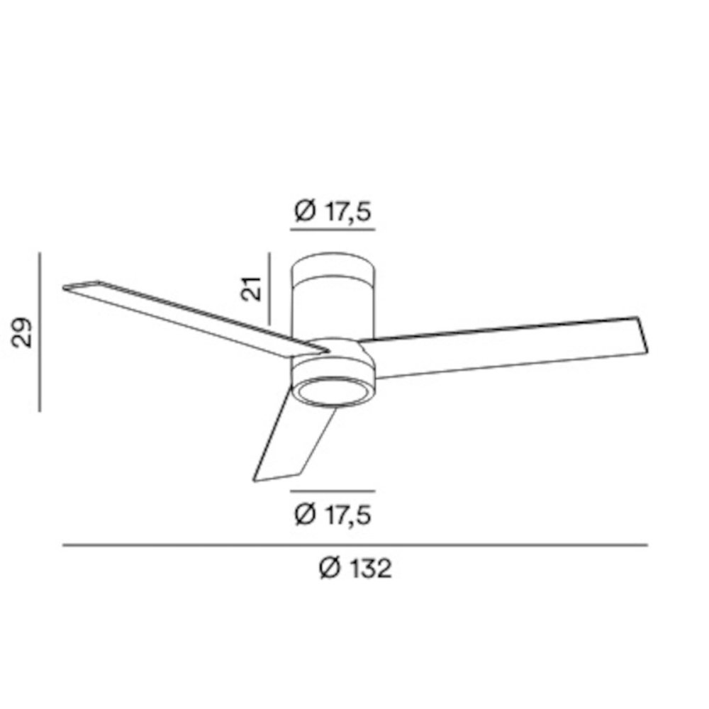 Ventilateur moderne Perenz ANTARES 7184 B CT LED