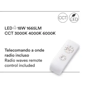 Moderner Ventilator Perenz ANTARES 7184 B CT LED