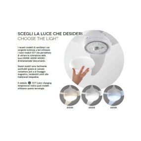 Perenz CRUX 7163 B CT LED moderner Ventilator