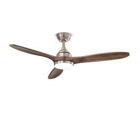 Ventilatore Perenz TRIADE 7171 CR CT LED metallo legno acrilico