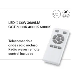 Ventilatore moderno Perenz SMARTI 7173 B CT LED