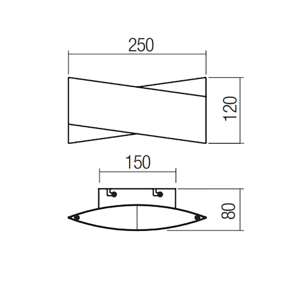 Aplique de pared moderno grupo Redo XAVIER 01-2378 01-2379